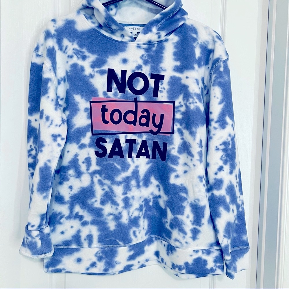 Tie-dye Satan hoodie